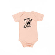 Push Mower - We Ride At Dawn - Child Tee Little Mama Shirt Shop