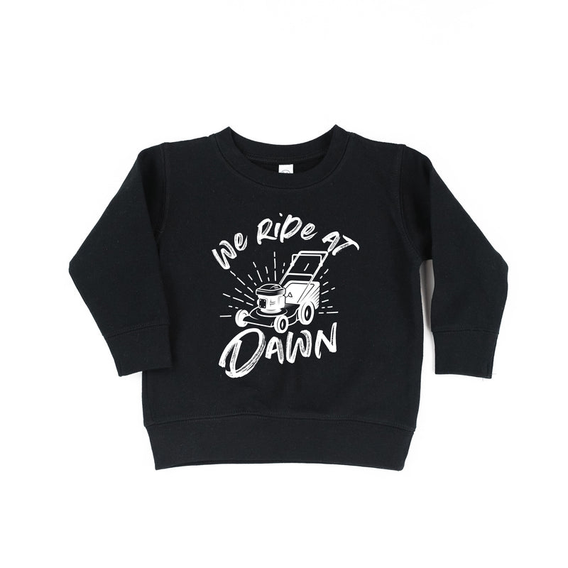 Push Mower - We Ride at Dawn - Child Sweater