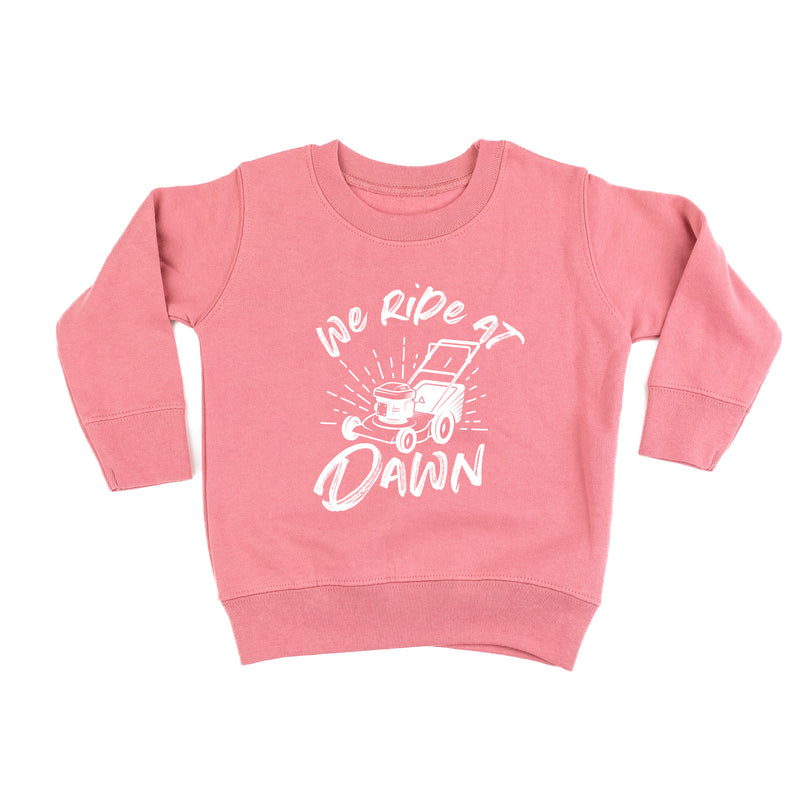 Push Mower - We Ride at Dawn - Child Sweater