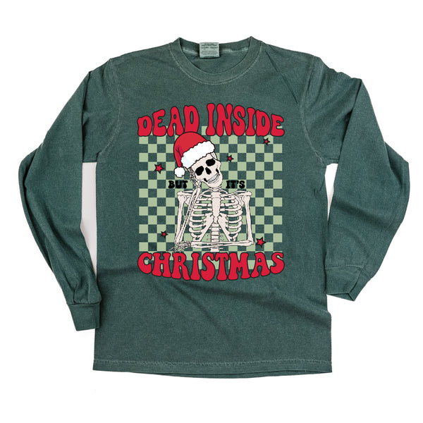 Dead Inside But It's Christmas - LONG SLEEVE Comfort Colors Tee