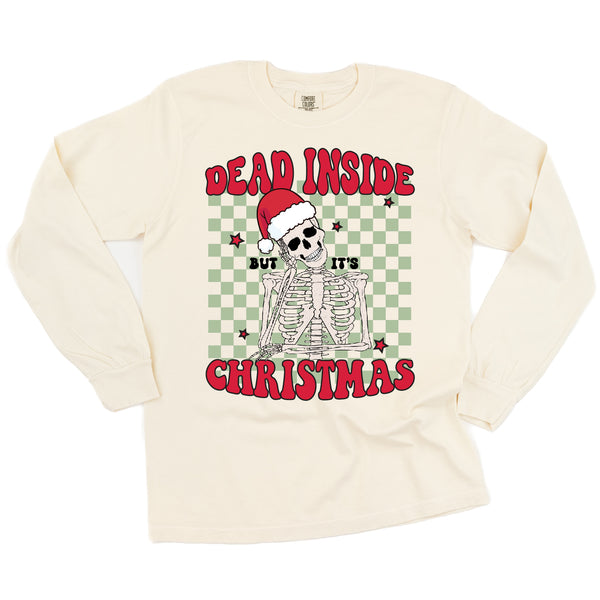 Dead Inside But It's Christmas - LONG SLEEVE Comfort Colors Tee