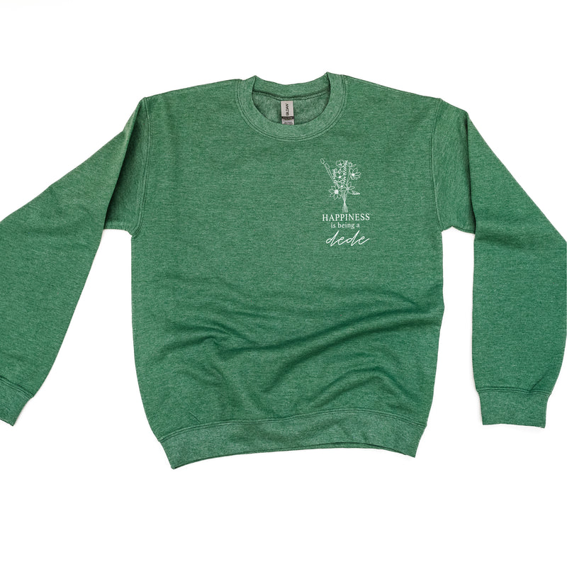Bouquet Style - Happiness is Being a DEDE - BASIC FLEECE CREWNECK