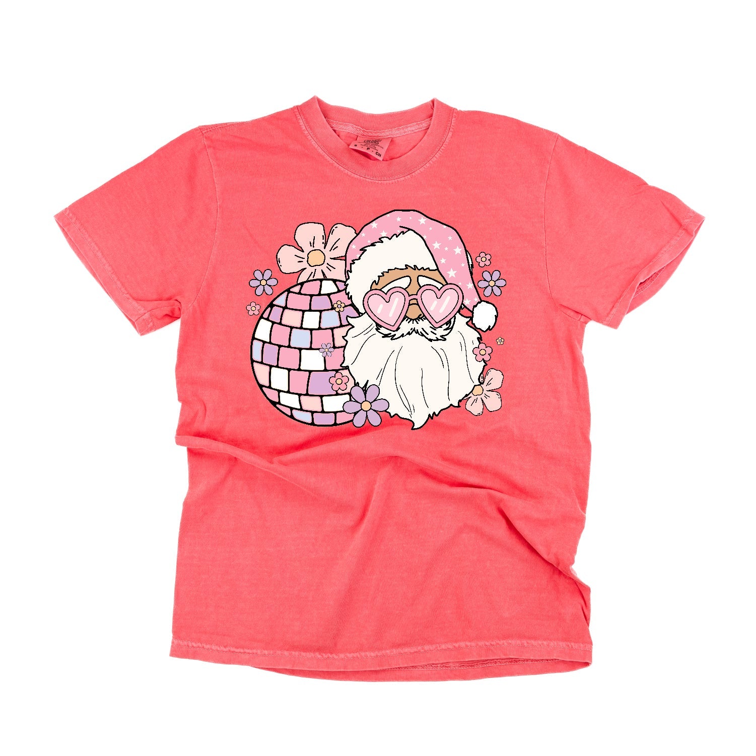 Disco Santa - Comfort Colors Tee Little Mama Shirt Shop