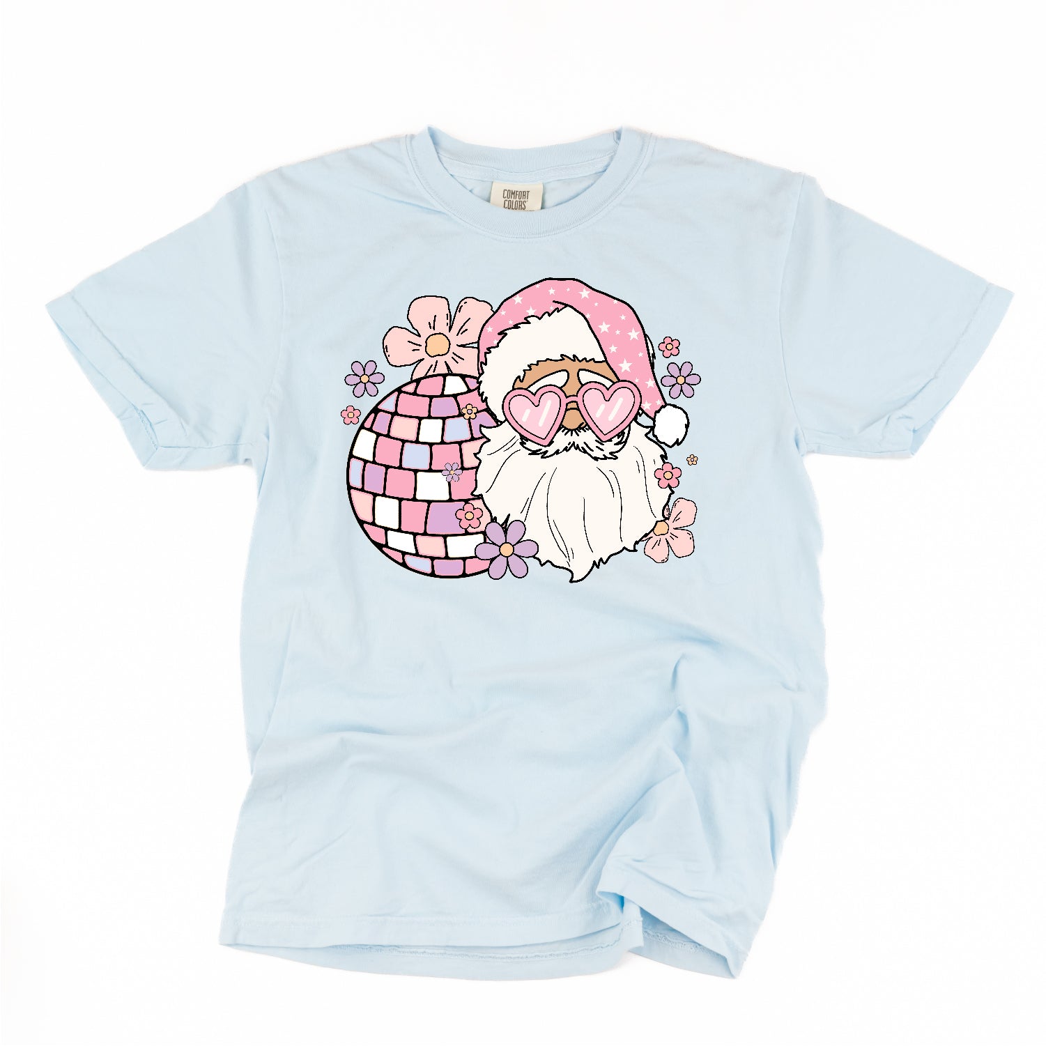 Disco Santa - Comfort Colors Tee Little Mama Shirt Shop