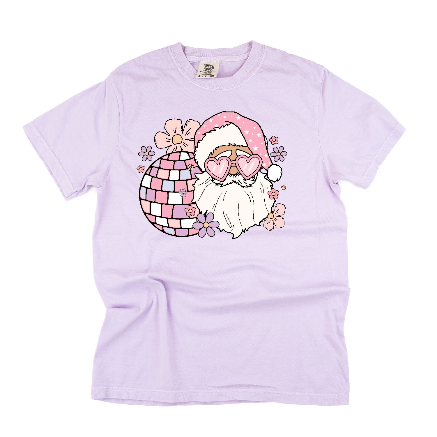 Disco Santa - Comfort Colors Tee Little Mama Shirt Shop