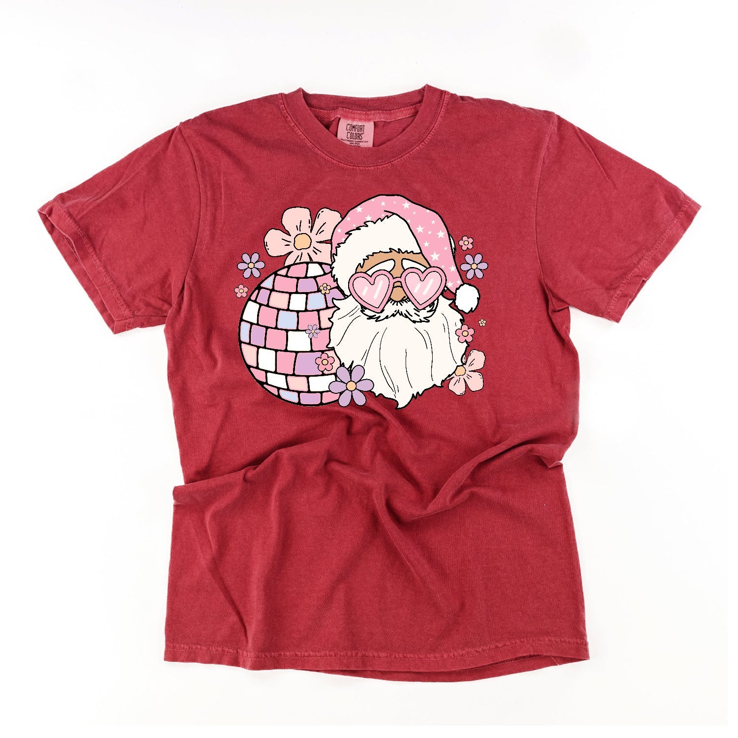 Disco Santa - Comfort Colors Tee Little Mama Shirt Shop