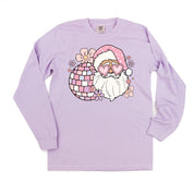 Disco Santa - LONG SLEEVE Comfort Colors Tee Little Mama Shirt Shop
