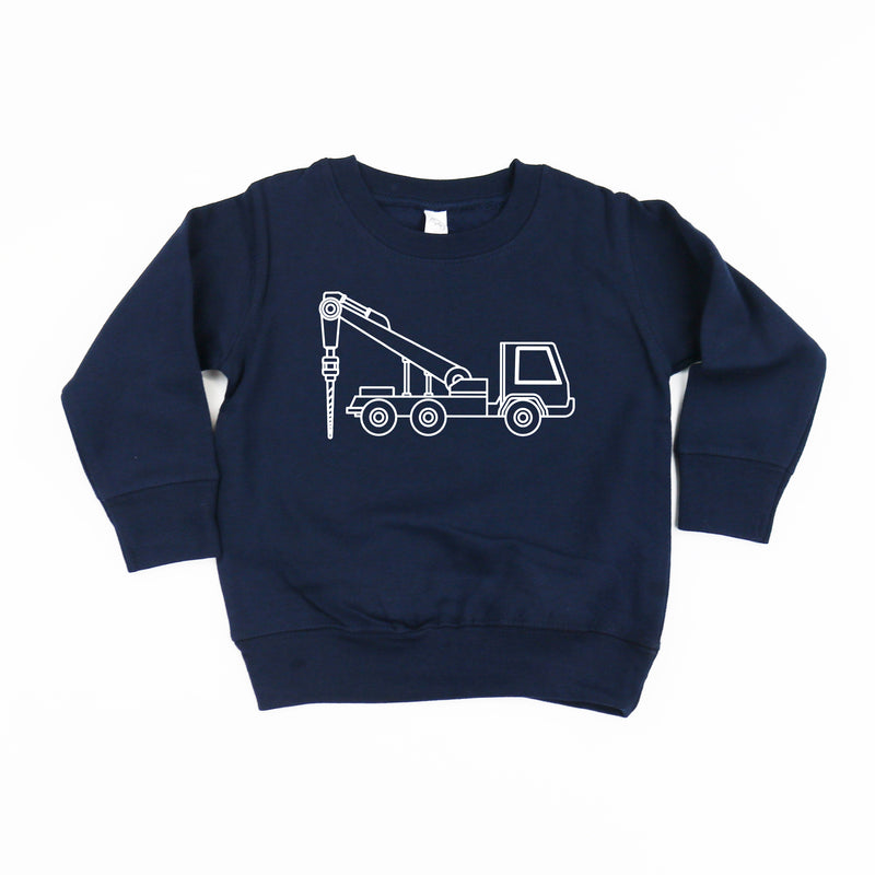 DRILLING TRUCK - Minimalist Design - Child Sweater