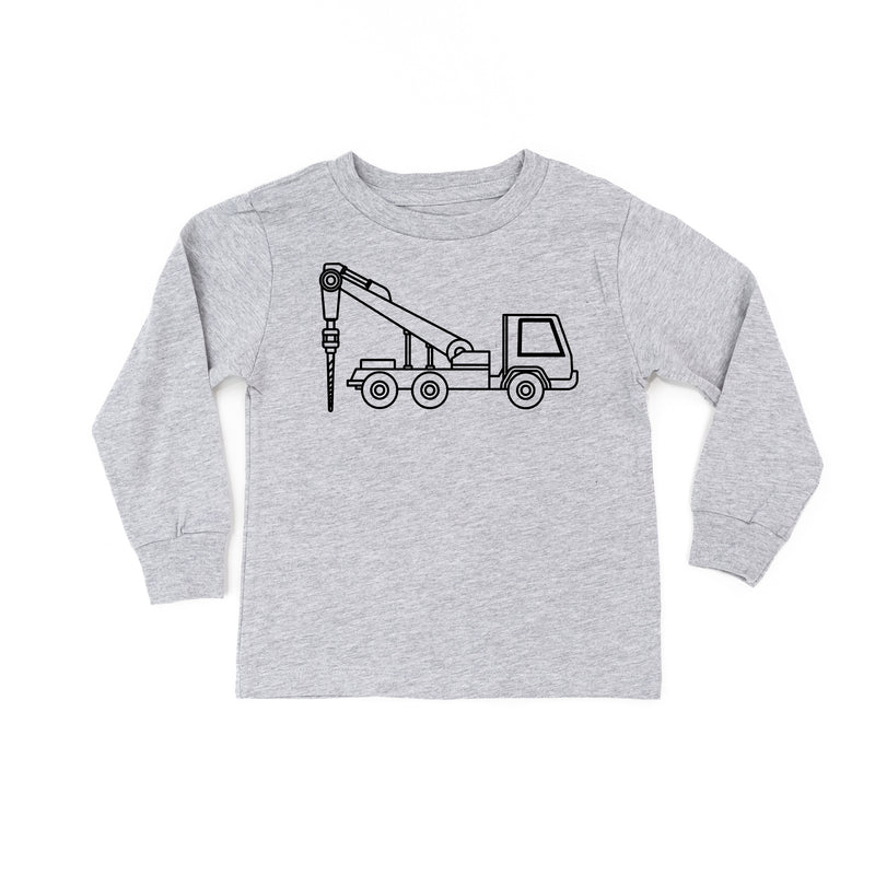 DRILLING TRUCK - Minimalist Design - Long Sleeve Child Shirt