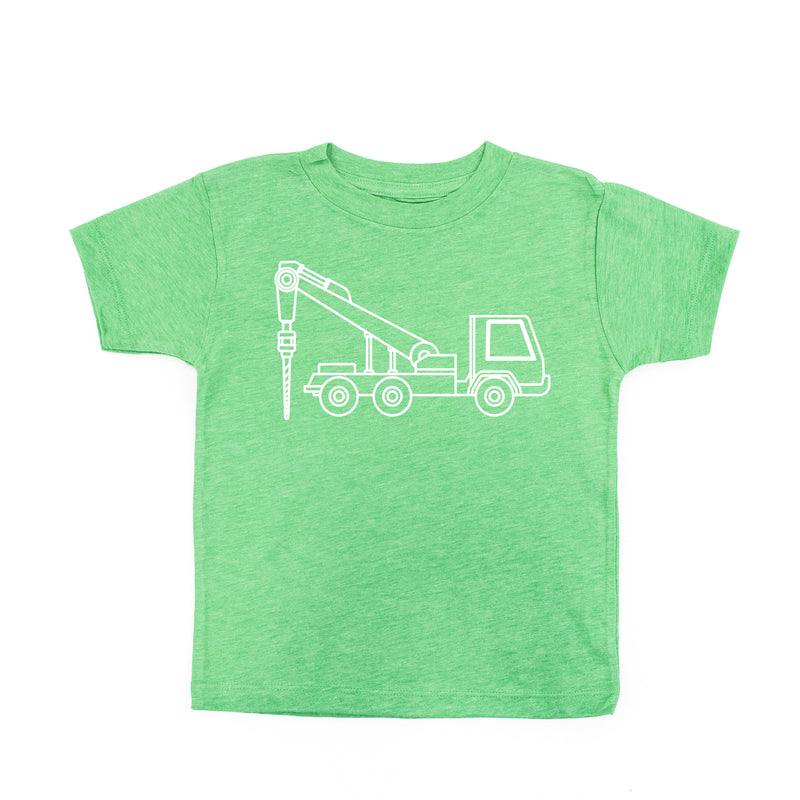 DRILLING TRUCK - Minimalist Design - Short Sleeve Child Shirt