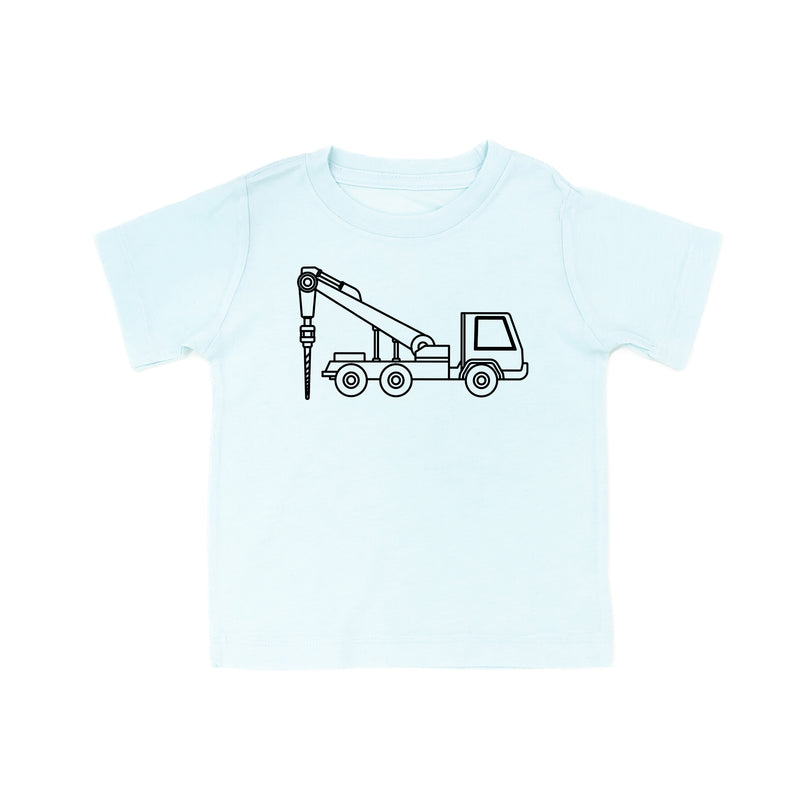 DRILLING TRUCK - Minimalist Design - Short Sleeve Child Shirt