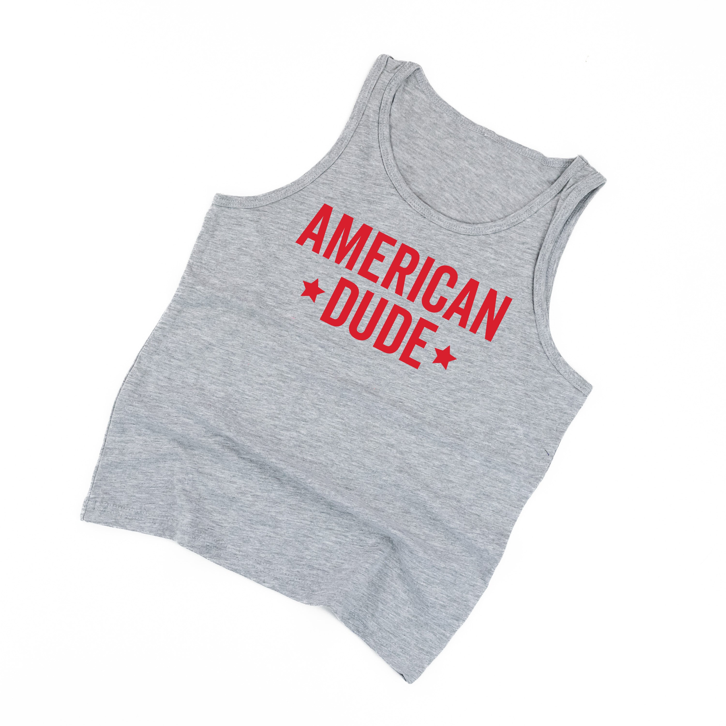 American Dude - Block - Child Jersey TANK Little Mama Shirt Shop