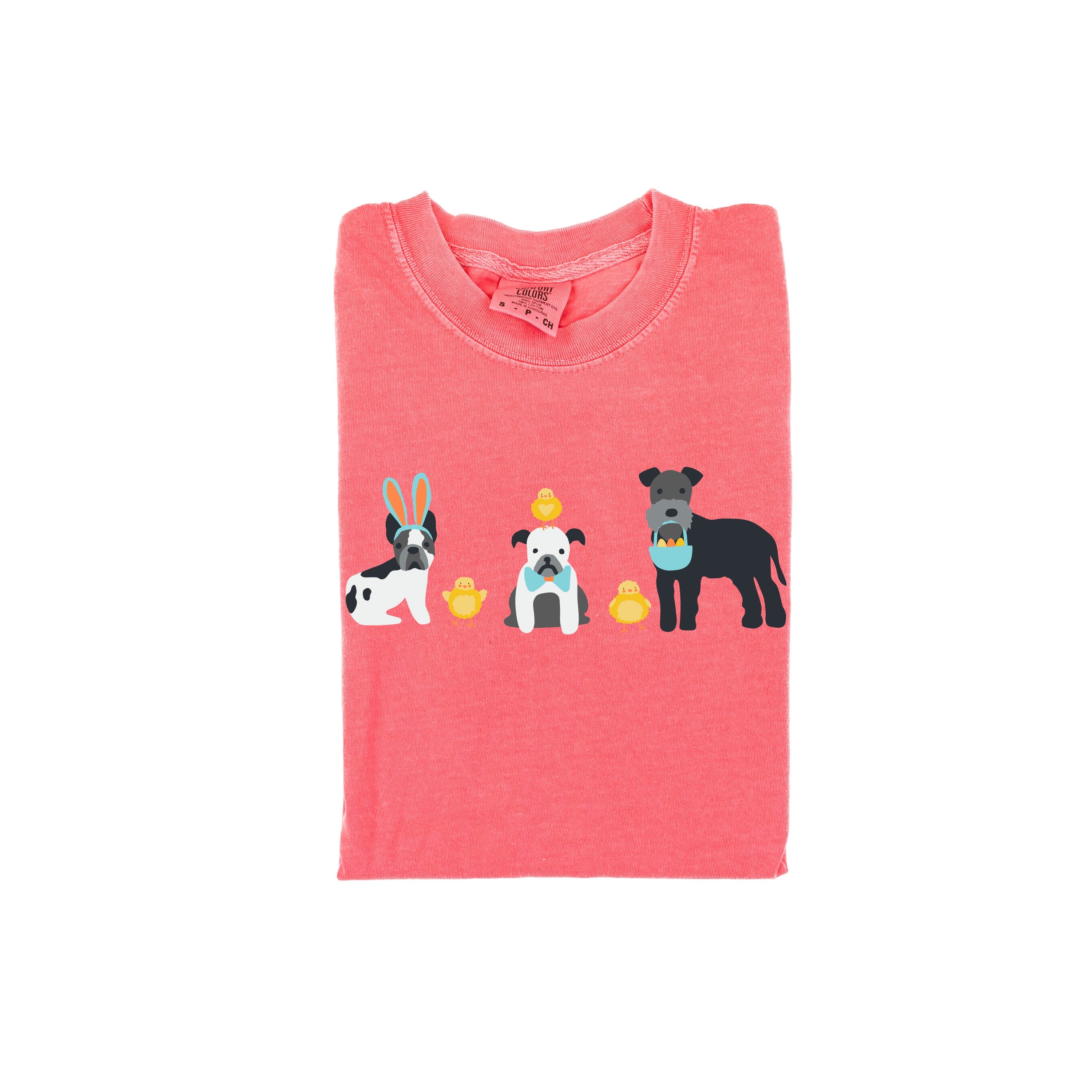 Easter Pups - Comfort Colors Tee Little Mama Shirt Shop