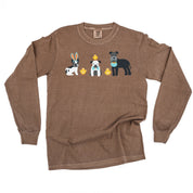 Easter Pups - LONG SLEEVE Comfort Colors Tee Little Mama Shirt Shop