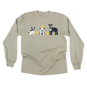 Easter Pups - LONG SLEEVE Comfort Colors Tee Little Mama Shirt Shop