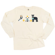 Easter Pups - LONG SLEEVE Comfort Colors Tee Little Mama Shirt Shop