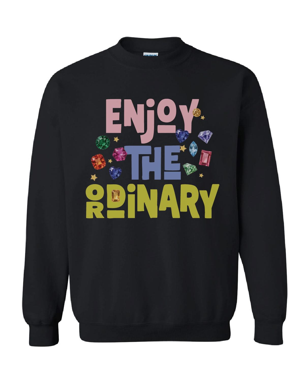 Enjoy the Ordinary | Adult Basic Fleece Crewneck Sweatshirt Little Mama Shirt Shop LLC