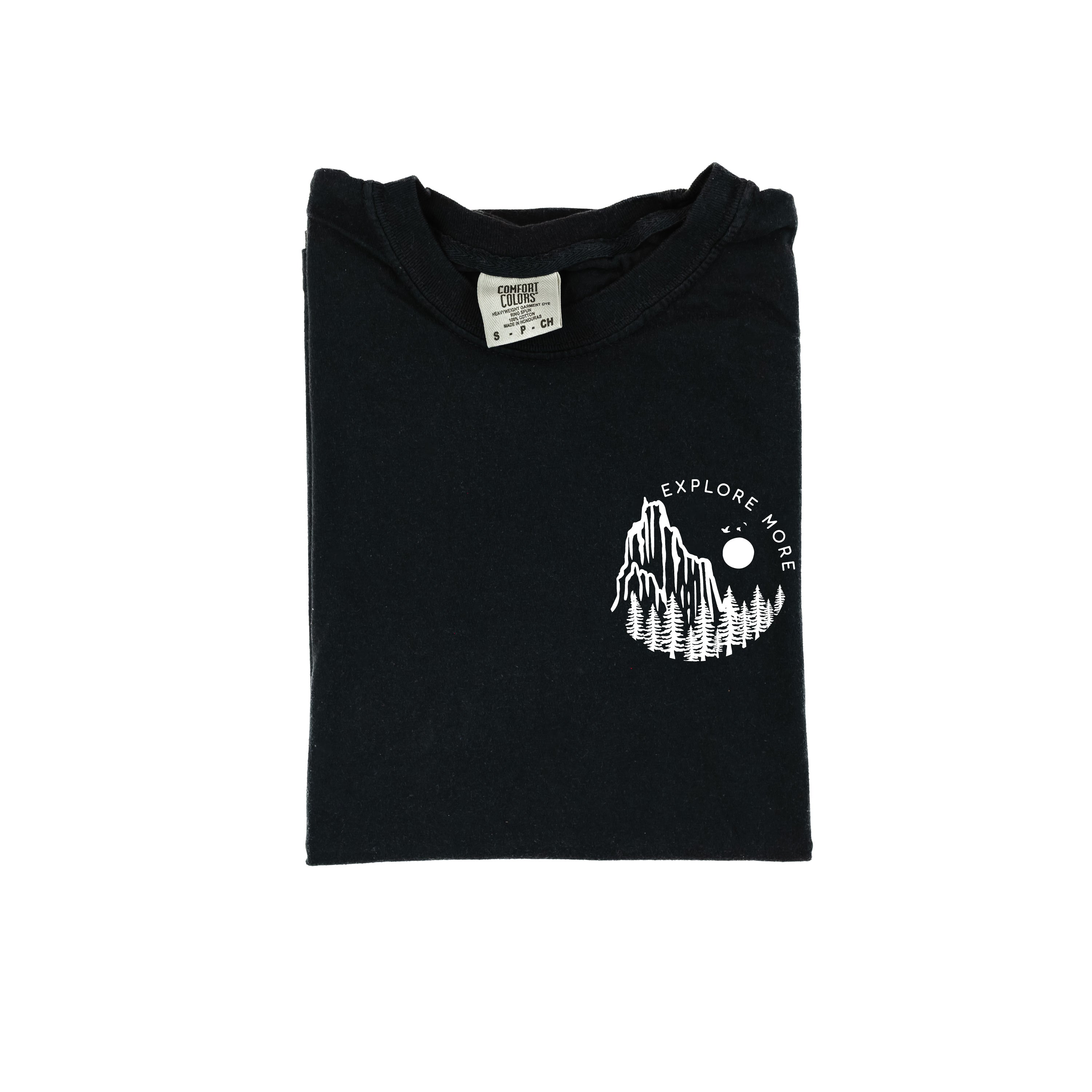 Explore More (pocket) - Comfort Colors Tee Little Mama Shirt Shop