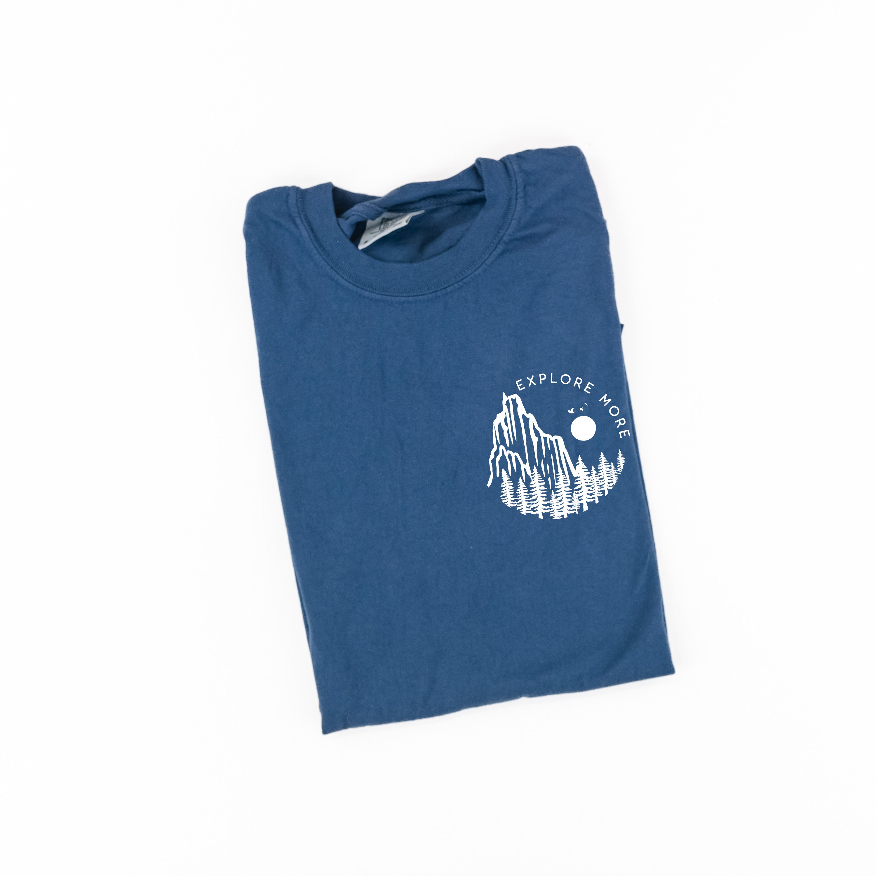 Explore More (pocket) - Comfort Colors Tee Little Mama Shirt Shop