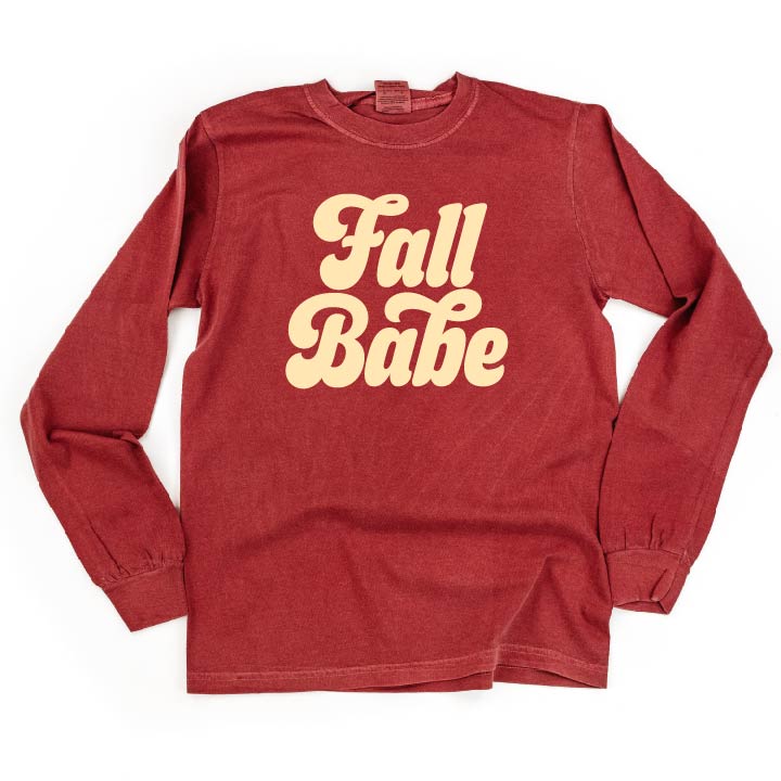 Fall Babe - LONG SLEEVE Comfort Colors Tee Little Mama Shirt Shop
