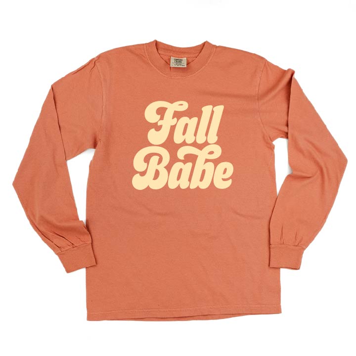 Fall Babe - LONG SLEEVE Comfort Colors Tee Little Mama Shirt Shop