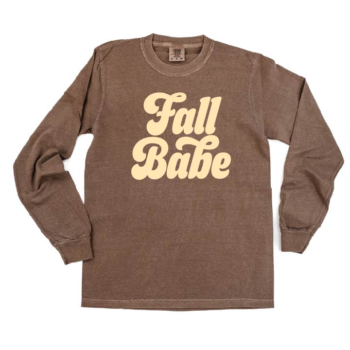 Fall Babe - LONG SLEEVE Comfort Colors Tee Little Mama Shirt Shop