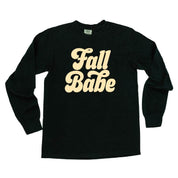 Fall Babe - LONG SLEEVE Comfort Colors Tee Little Mama Shirt Shop