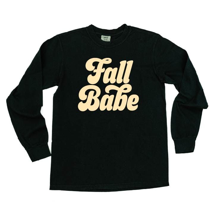 Fall Babe - LONG SLEEVE Comfort Colors Tee Little Mama Shirt Shop