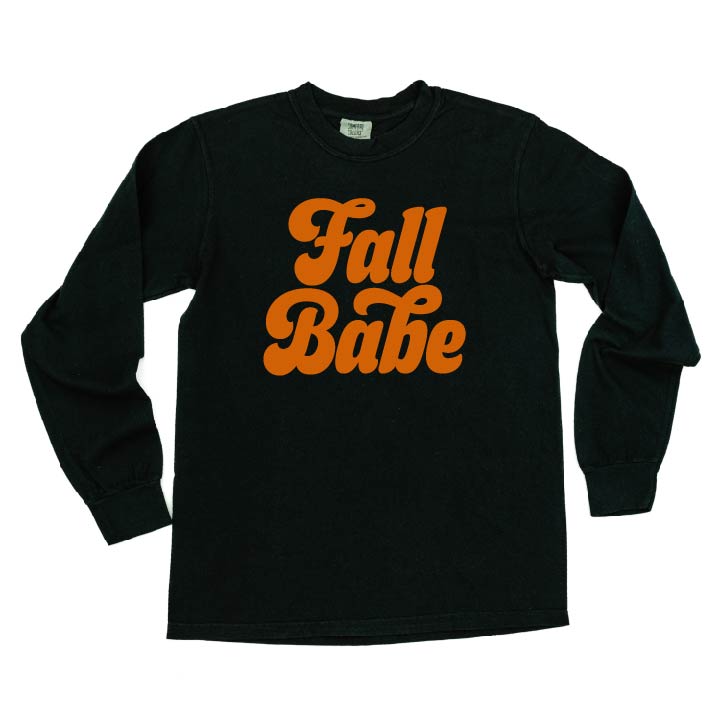 Fall Babe - LONG SLEEVE Comfort Colors Tee Little Mama Shirt Shop