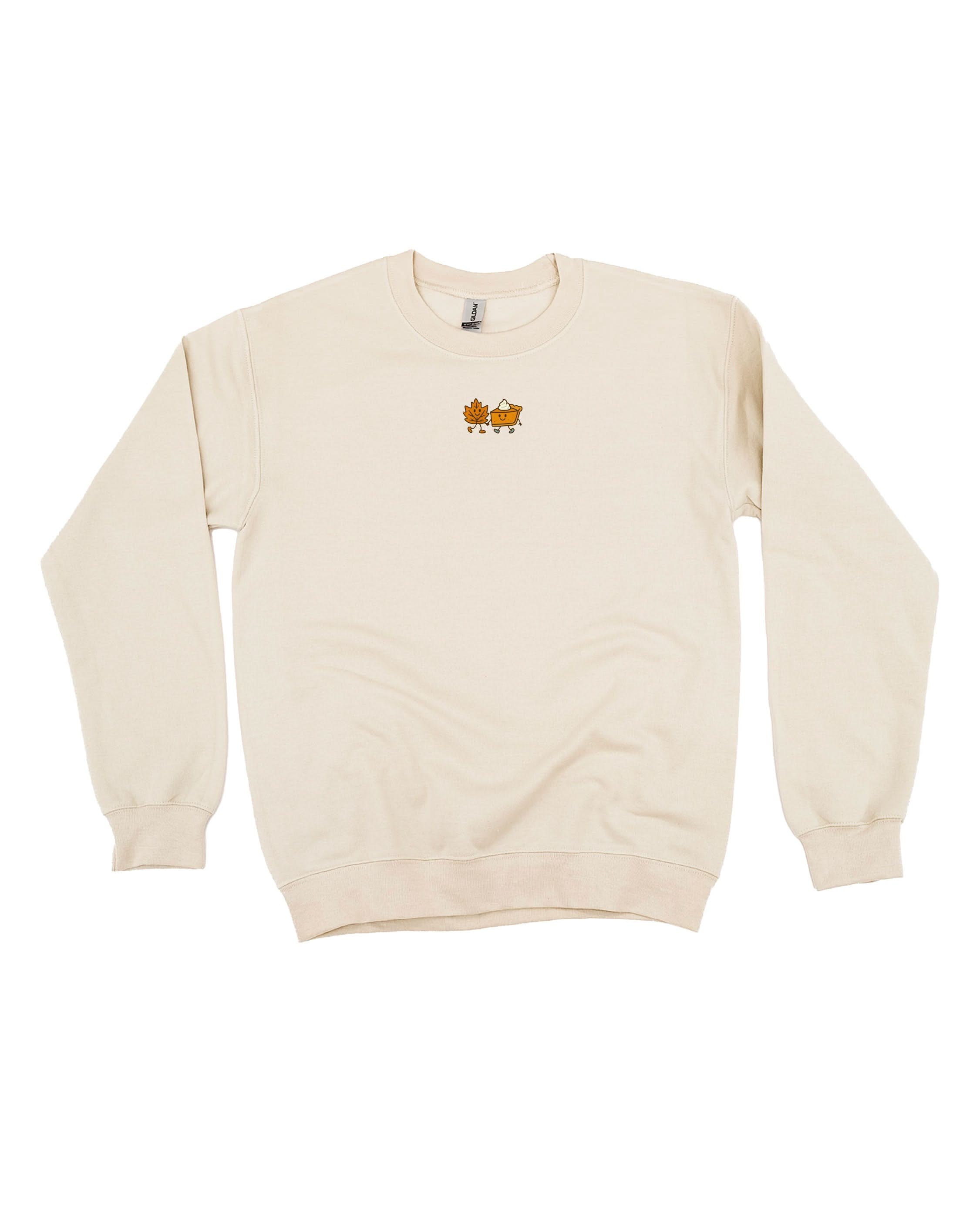 Fall Friends (center) - Sand BASIC Fleece Little Mama Shirt Shop LLC