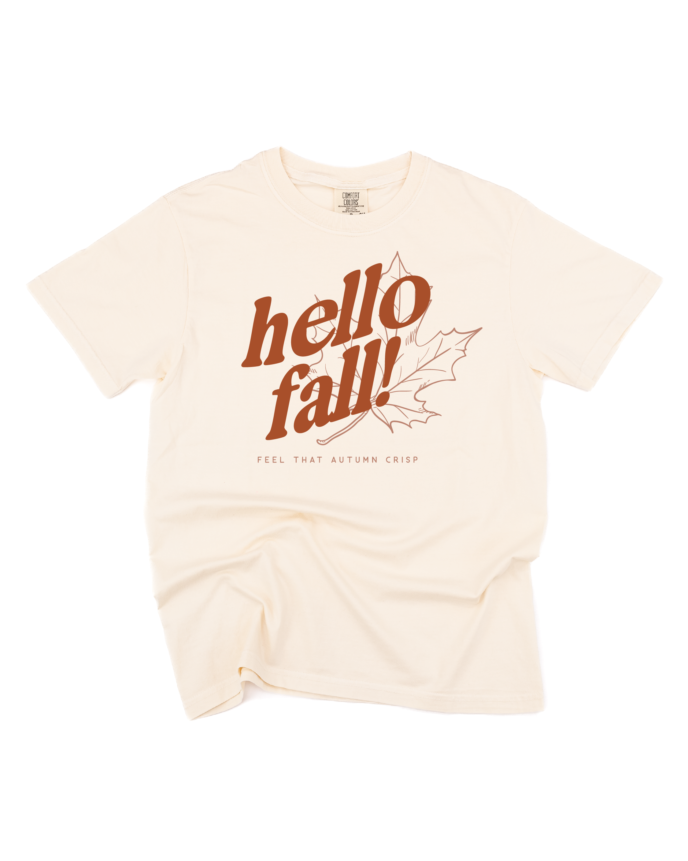 Hello Fall! - Ivory Comfort Colors Tee Little Mama Shirt Shop