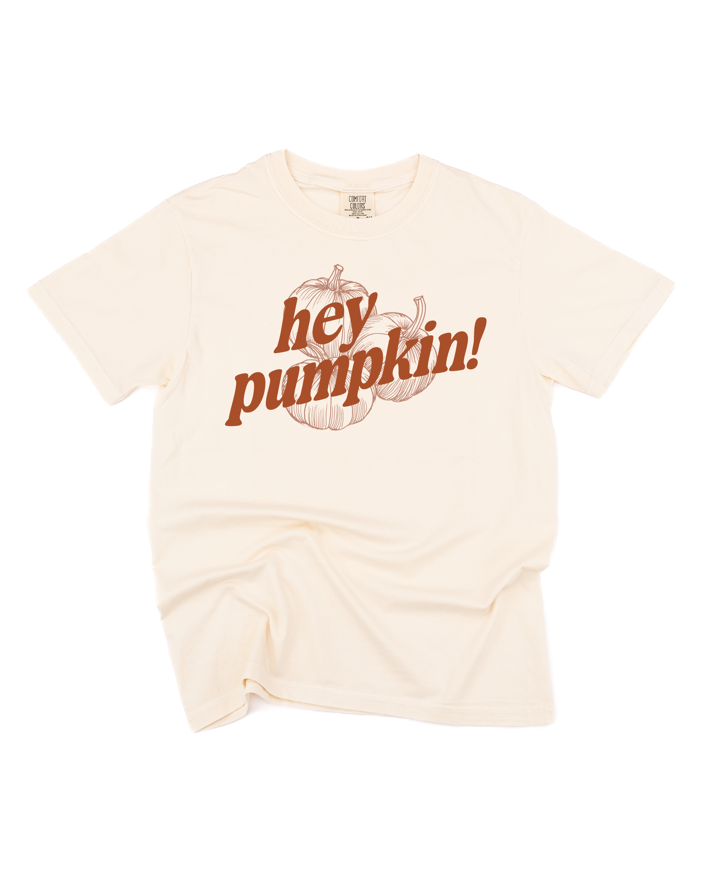 Hey Pumpkin! - Ivory Comfort Colors Tee Little Mama Shirt Shop