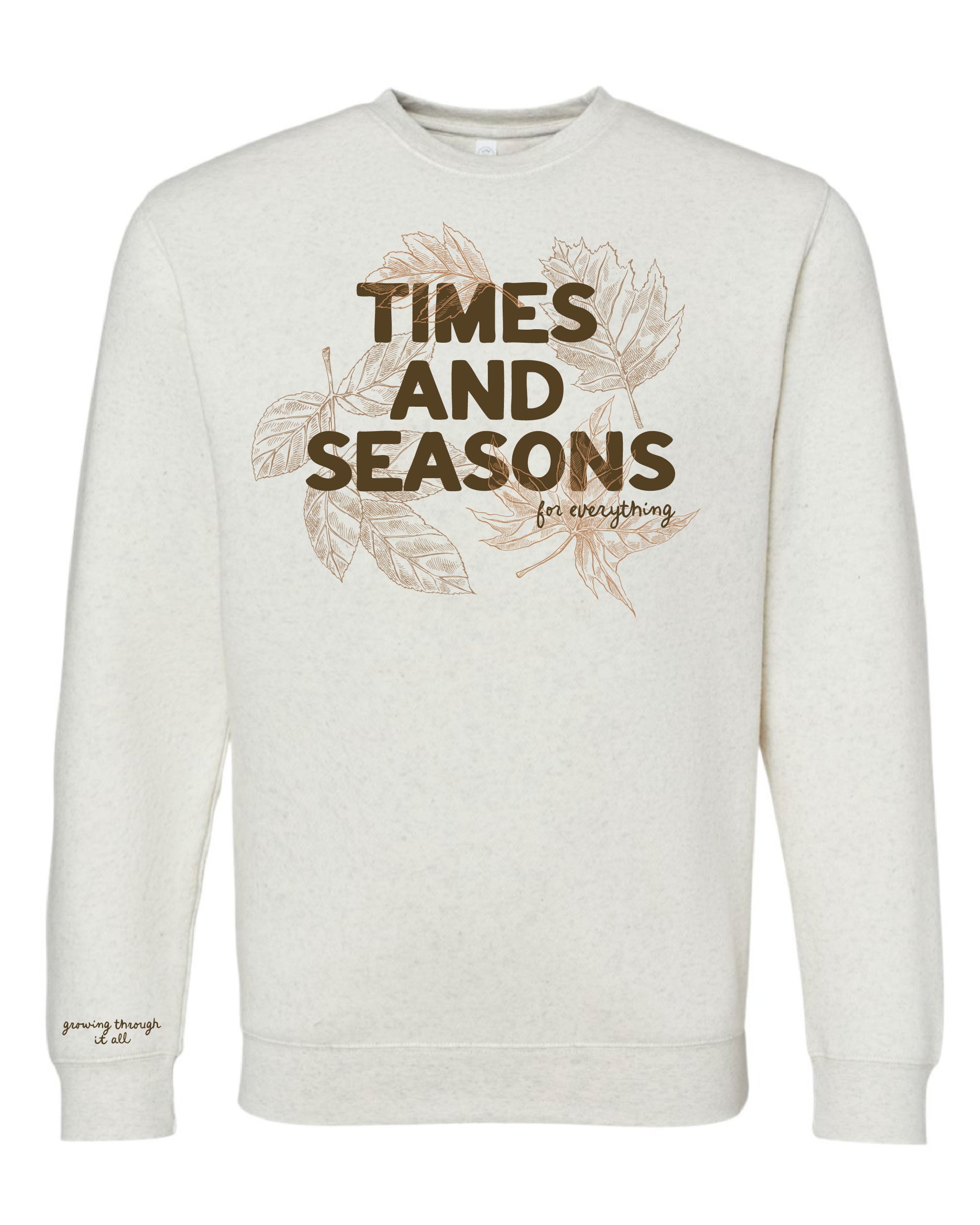Times and Seasons (f&wd) - Natural Heather ELEVATED Fleece Little Mama Shirt Shop LLC