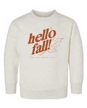 Hello Fall! - Natural Heather Child Sweater Little Mama Shirt Shop