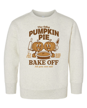 The Great Pumpkin Pie Bake-Off - Natural Heather Child Sweater Little Mama Shirt Shop
