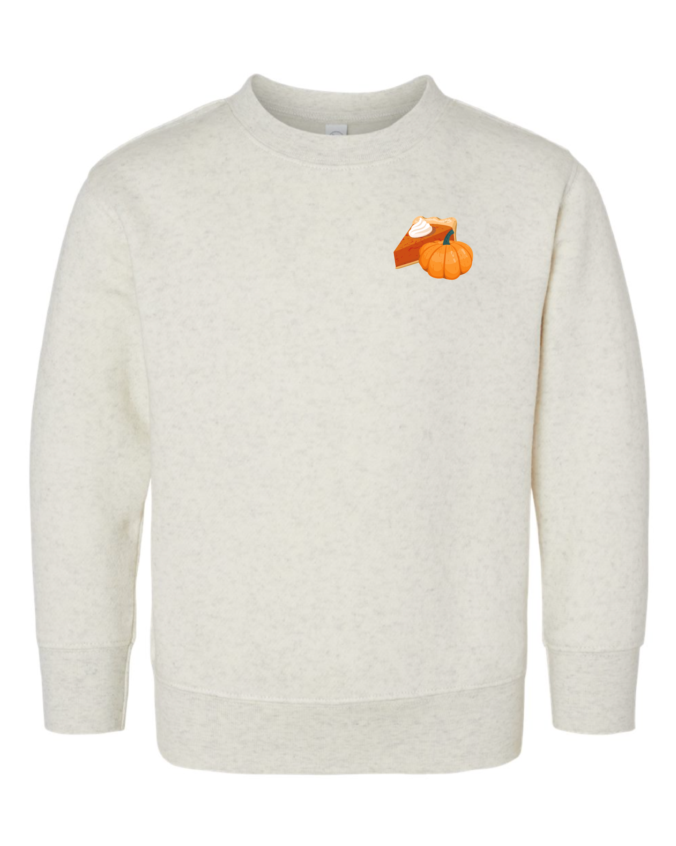 Homemade Pumpkin Pie - Natural Heather Child Sweater Little Mama Shirt Shop