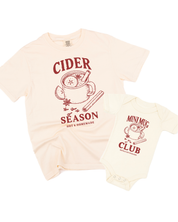 Cider Season / Mini Mug Club - Ivory/Natural w/ Maroon - Set of 2 Tees Little Mama Shirt Shop