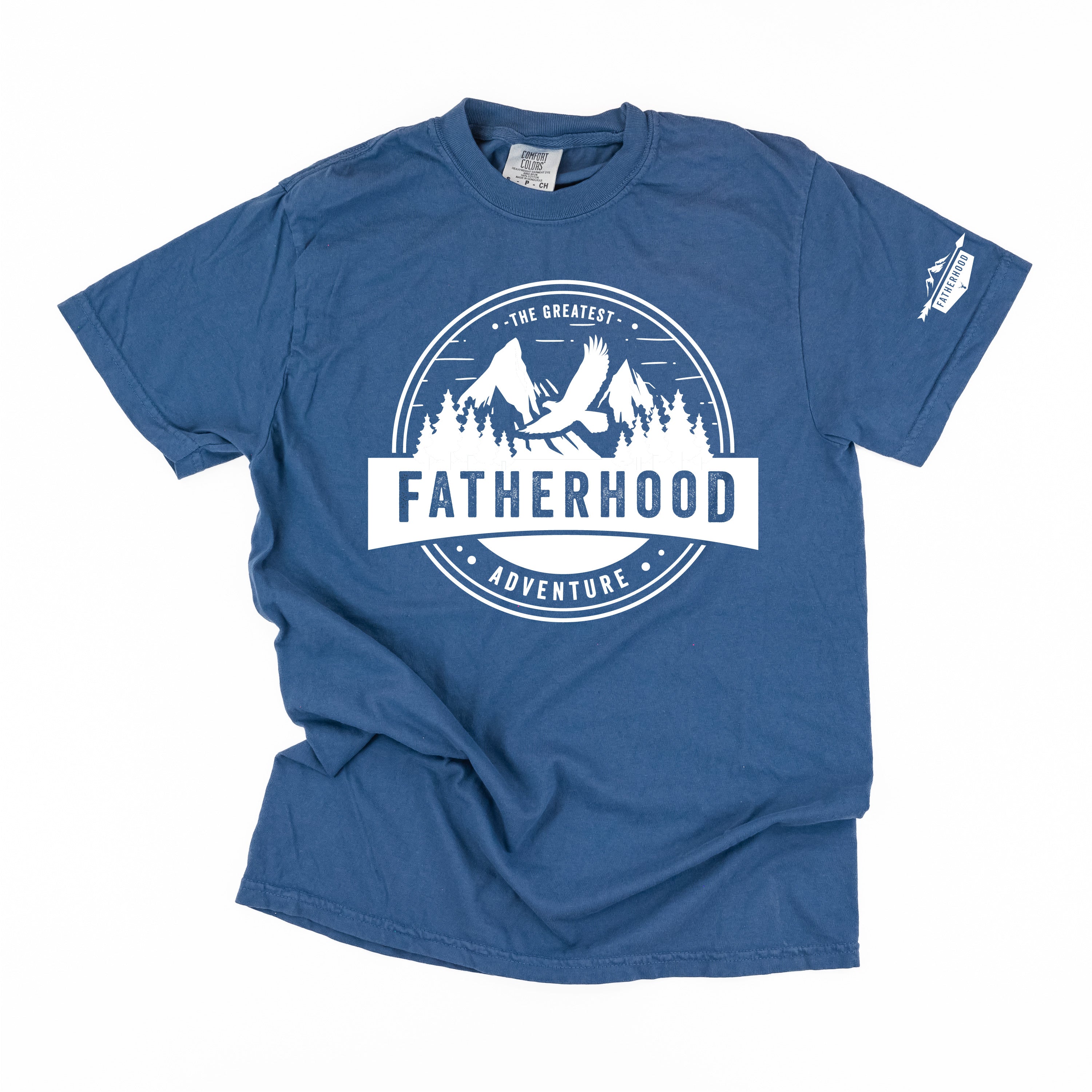 Fatherhood - The Greatest Adventure (sd) - Comfort Colors Tee Little Mama Shirt Shop