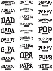 Custom Dad Name and Est. Year Tee  - Comfort Colors Tee | Little Mama Shirt Shop Little Mama Shirt Shop