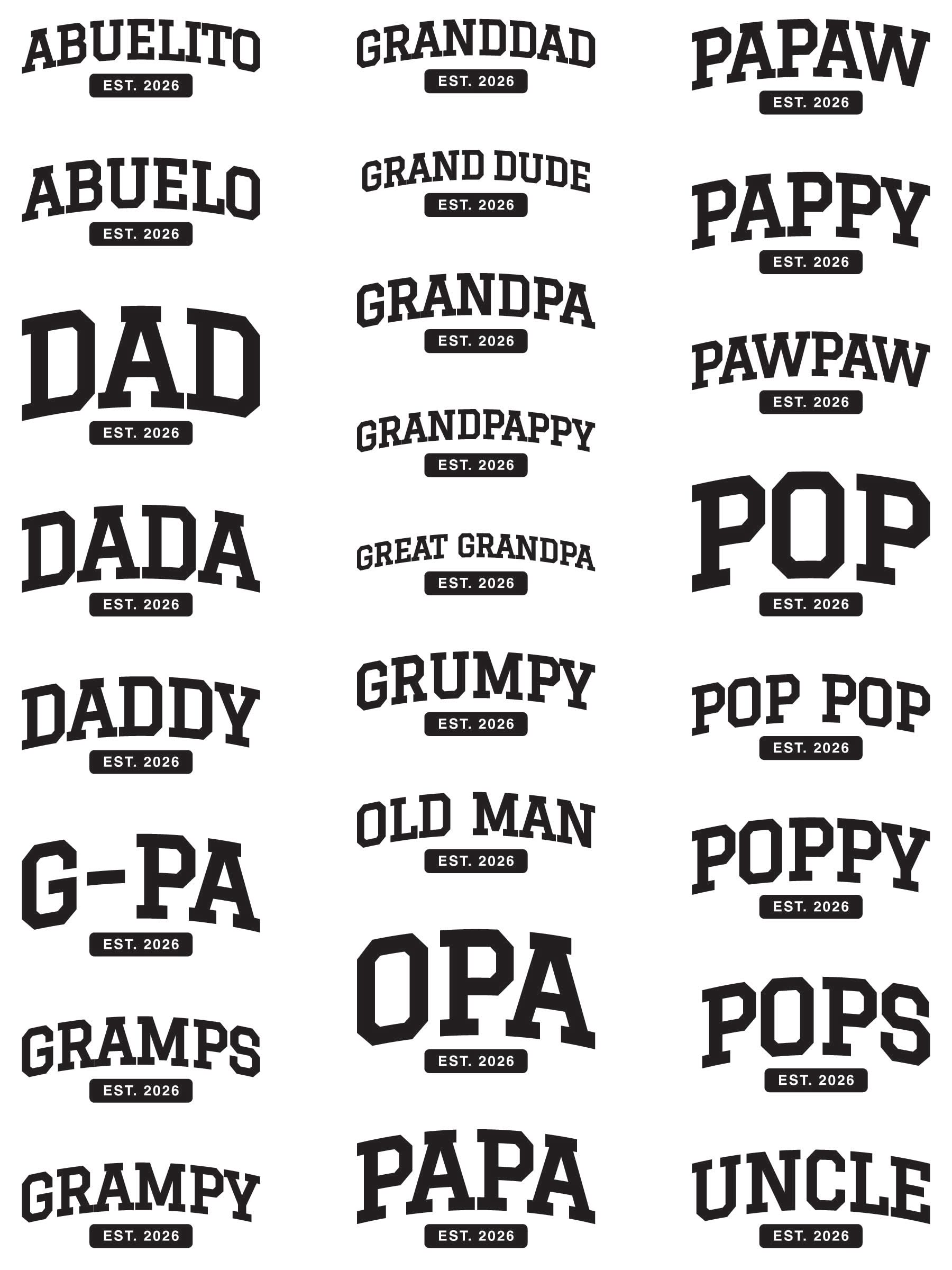 Custom Dad Name and Est. Year Tee  - Comfort Colors Tee | Little Mama Shirt Shop Little Mama Shirt Shop
