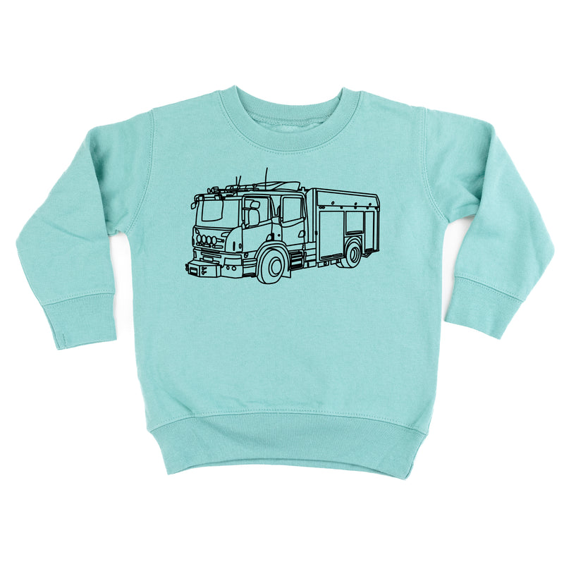 FIRE TRUCK - Minimalist Design - Child Sweater