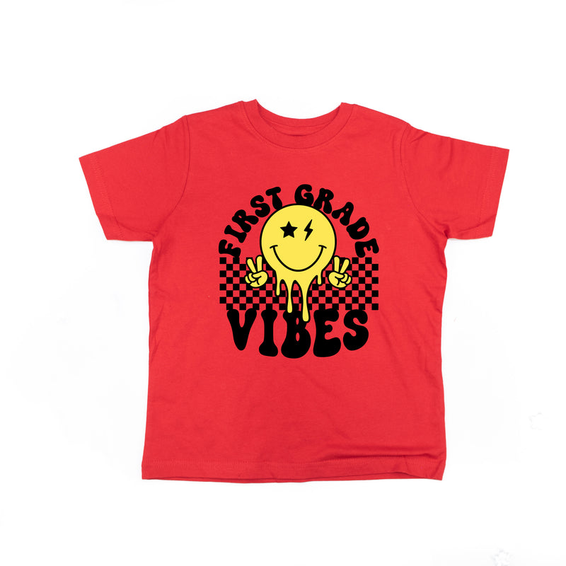 First Grade Vibes - Peace Smiley - Short Sleeve Child Shirt