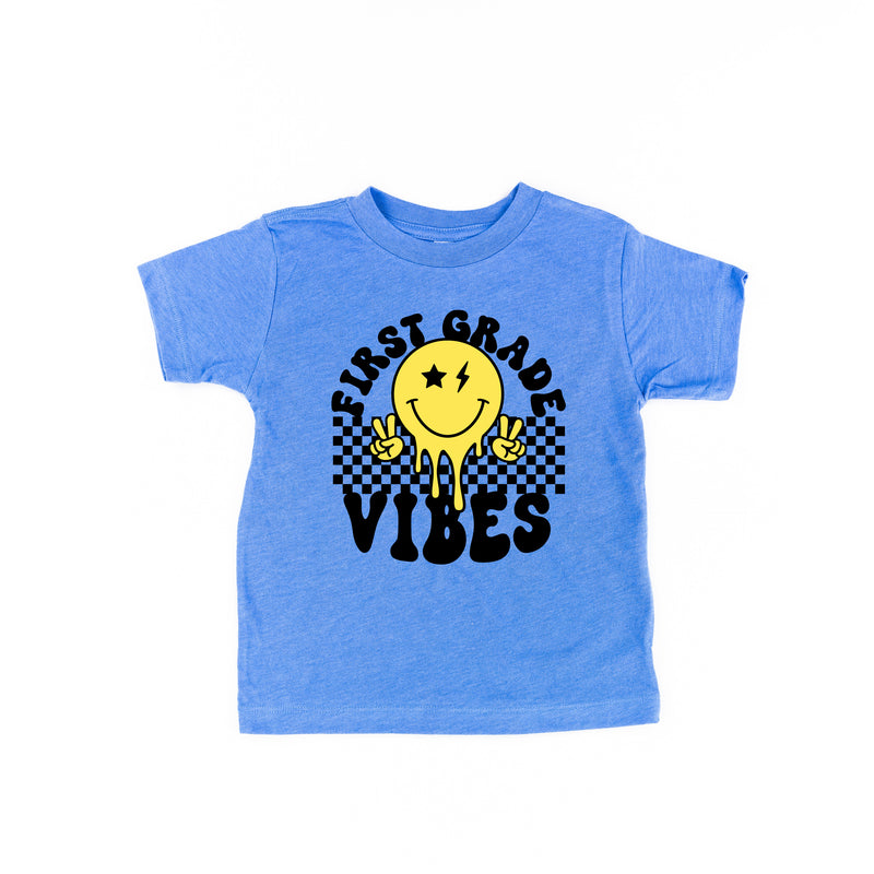 First Grade Vibes - Peace Smiley - Short Sleeve Child Shirt