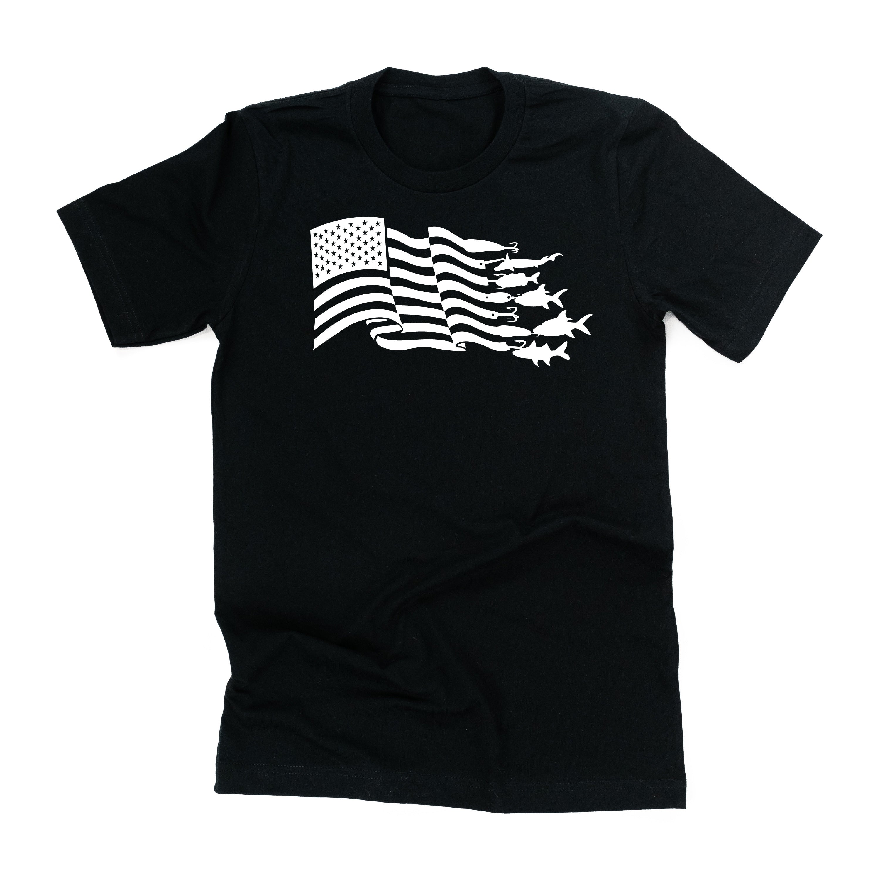 Fishing Flag - Unisex Tee Little Mama Shirt Shop