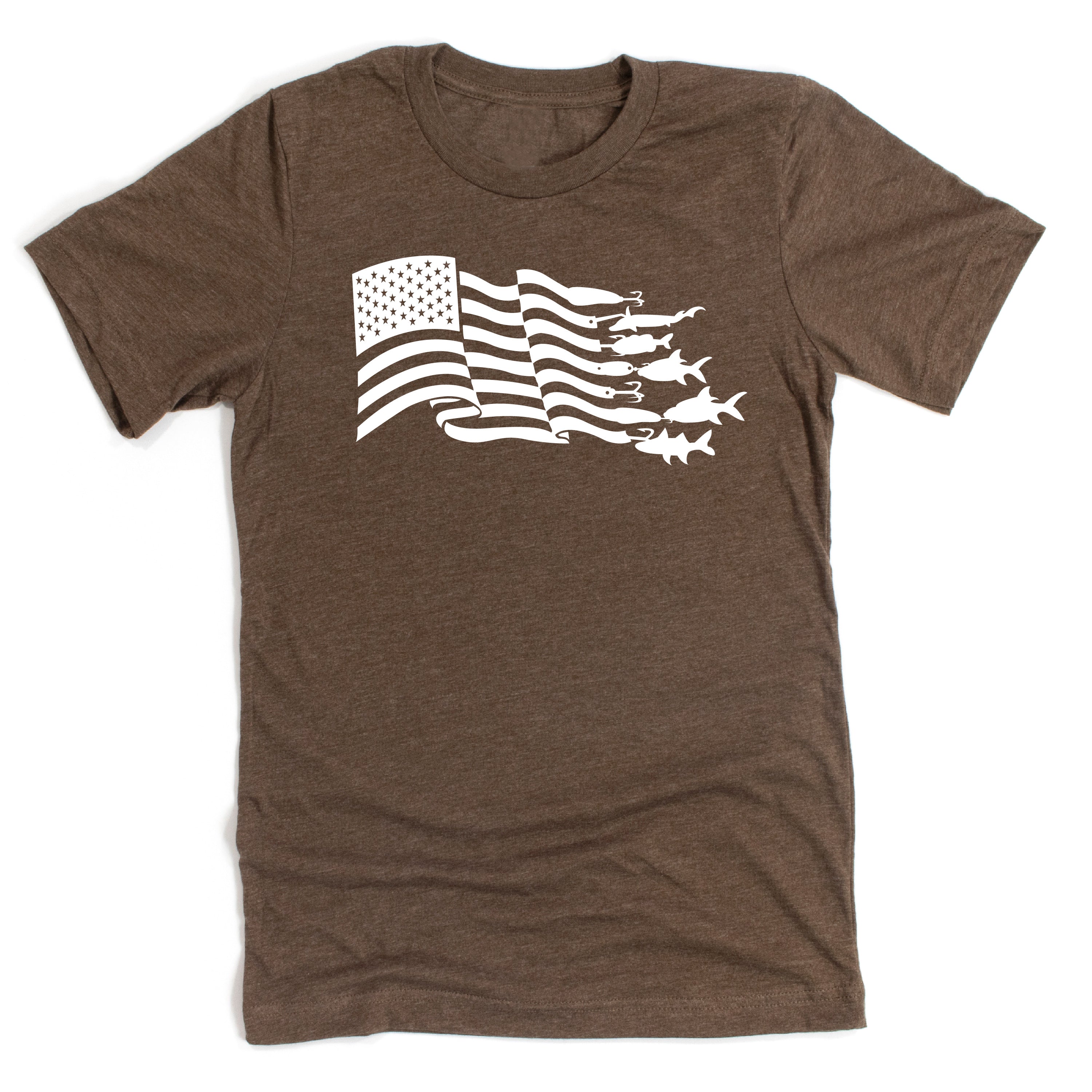 Fishing Flag - Unisex Tee Little Mama Shirt Shop
