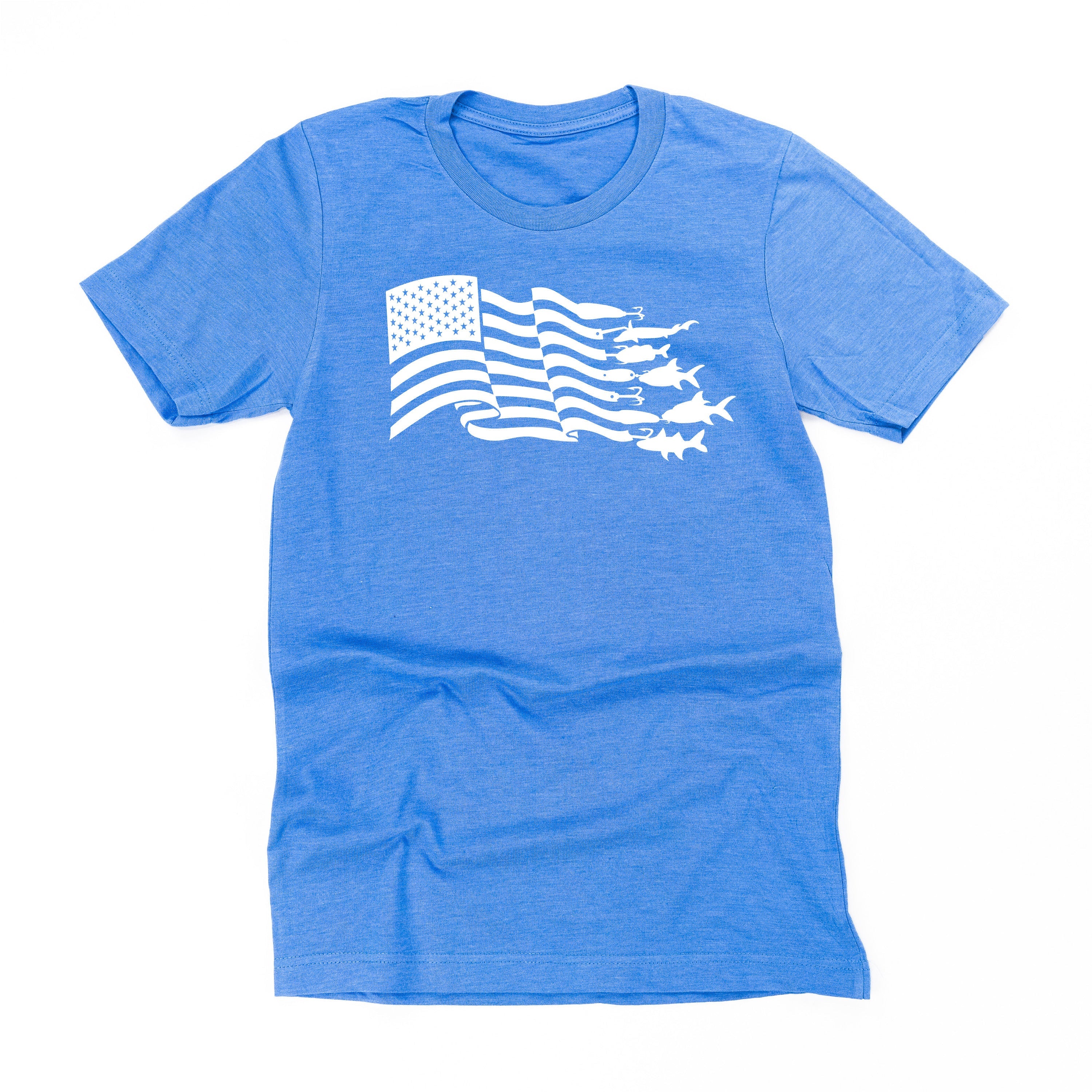 Fishing Flag - Unisex Tee Little Mama Shirt Shop