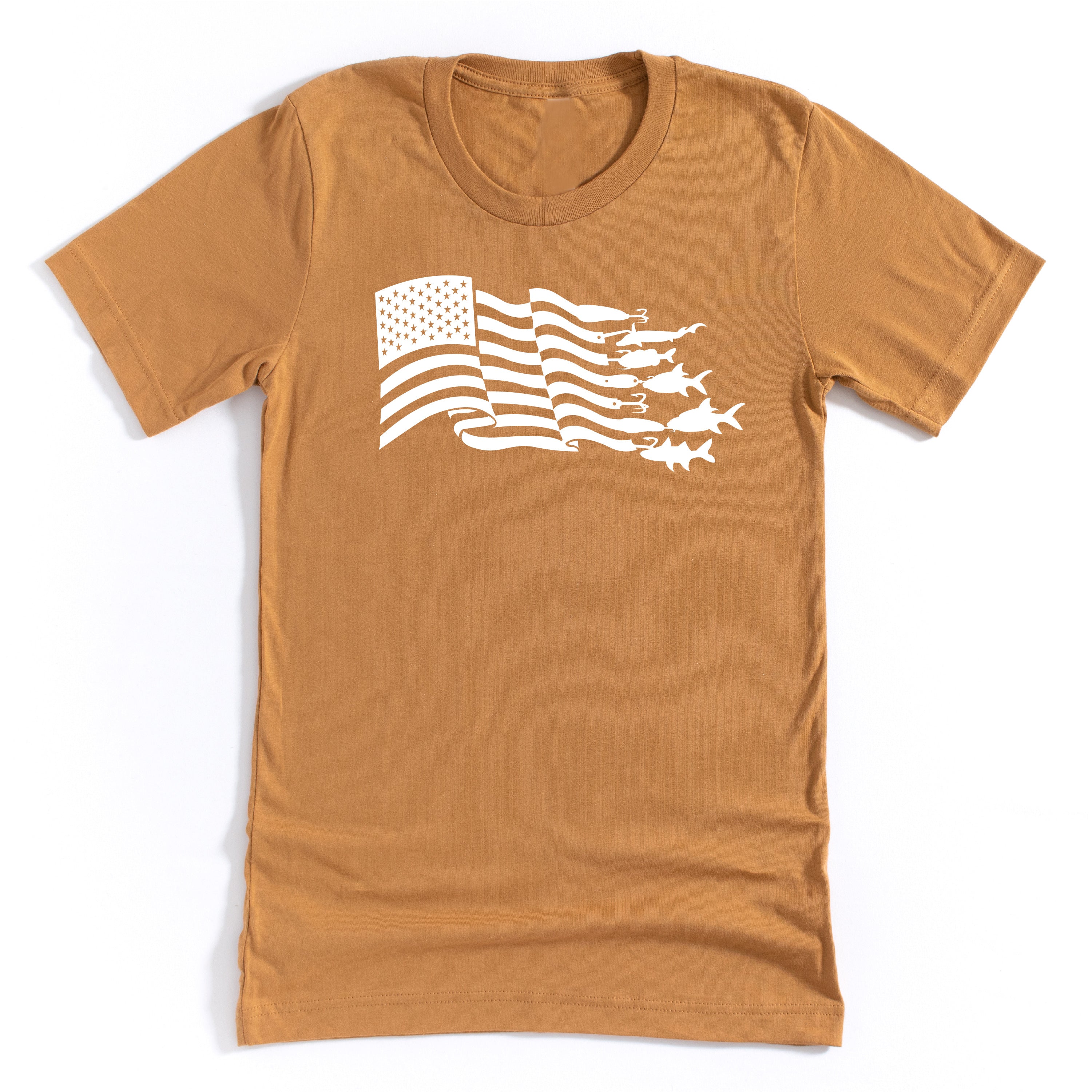 Fishing Flag - Unisex Tee Little Mama Shirt Shop