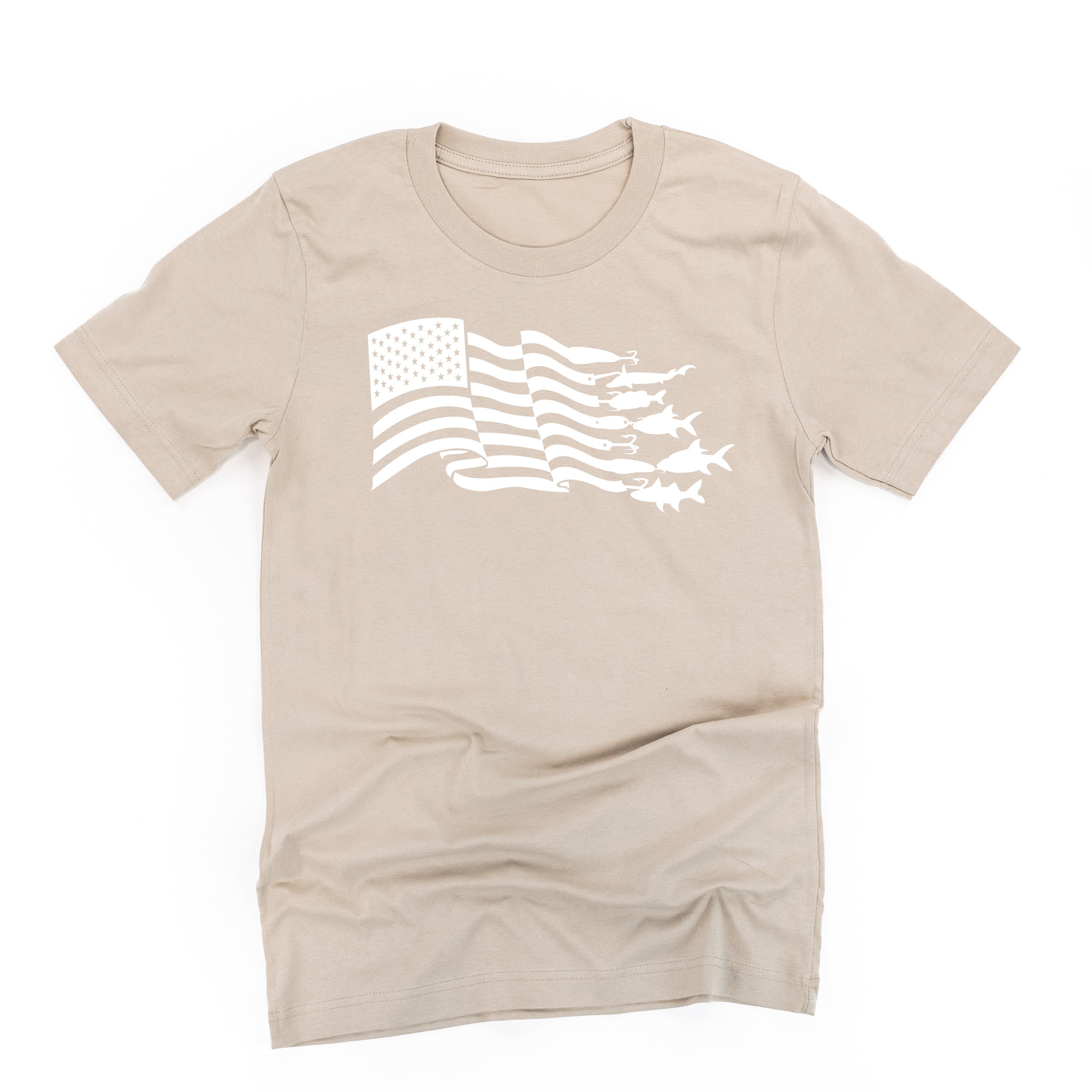 Fishing Flag - Unisex Tee Little Mama Shirt Shop
