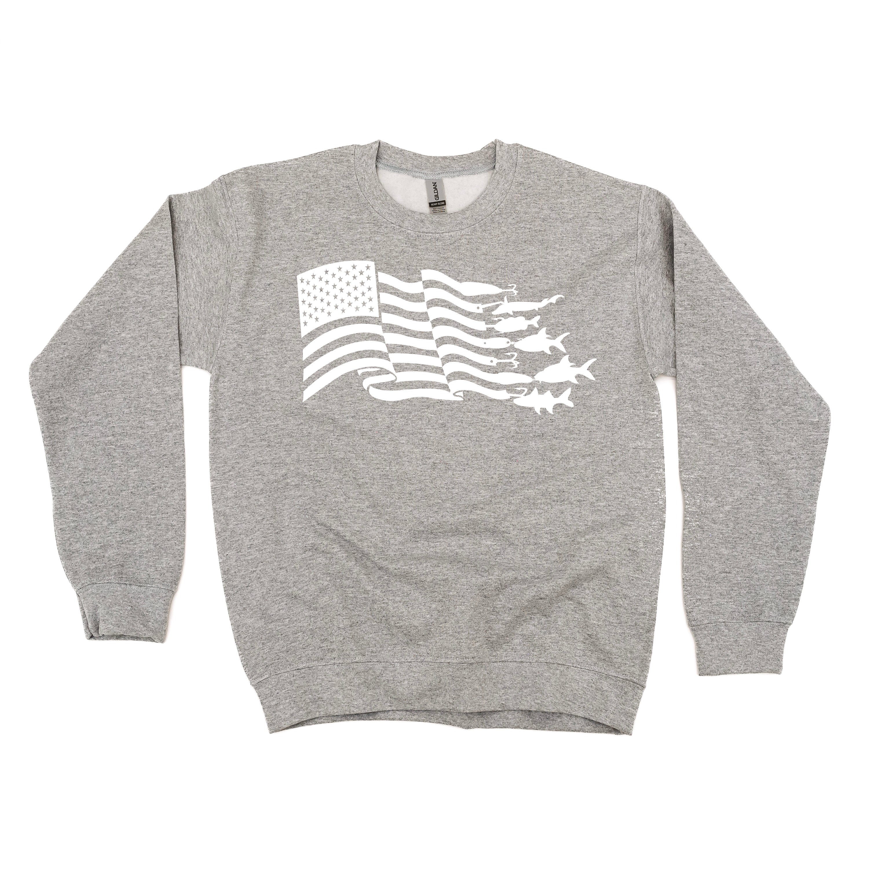 Fishing Flag - BASIC Fleece Little Mama Shirt Shop LLC