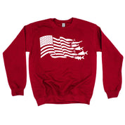 Fishing Flag - BASIC Fleece Little Mama Shirt Shop LLC